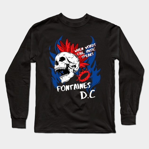 fontaines ll music speaks Long Sleeve T-Shirt by daley doodles